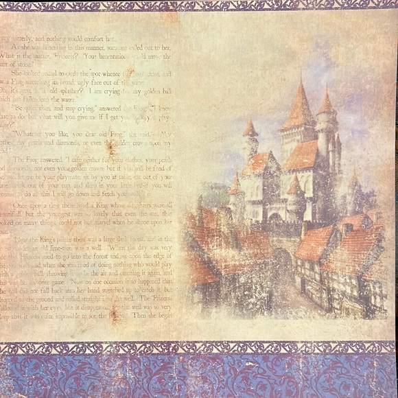 Scrapbook Paper with Fairy Tale Design! 12x12 Premium Card Stock! - Picture 6 of 14